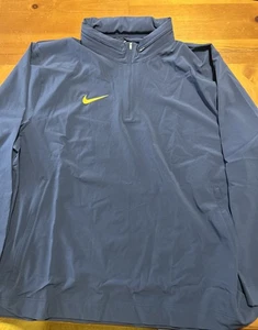 Nike 1/4-Reißverschluss Langarm Trainerjacke marineblau gelb DV6754-420 Größe 3X - Bild 1 von 2