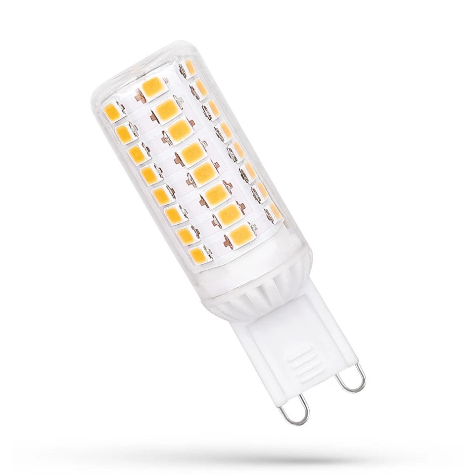 Spectrum LED Leuchtmittel Stiftsockellampe Röhre 4,5W = 50W G9 klar 510lm warm - Bild 1 von 2