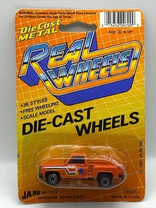 Vintage New 1987 Real Wheels Cosmos Orange Pickup Truck Die Cast Toy Ja-Ru #1825 - Picture 1 of 2