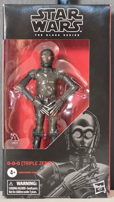 Figura de acción Star Wars The Black Series 0-0-0 (Triple Cero) #89 6 pulgadas nueva en caja Foto 1 de 4