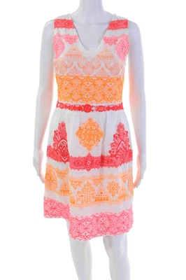 Vestido Yoana Baraschi para mujer de algodón sin mangas con cremallera multicolor talla 6 Foto 1 de 4