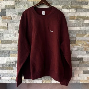 Jjjjound Men’s Crewneck J90 Terry Cotton Sweatshirt Size 2XL Burgundy - Picture 1 of 6