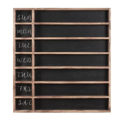 26 in. H x 24 in. W Wood 7-Day Week Chalkboard - Image 1 of 4