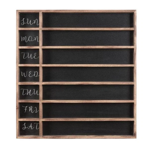 26 in. H x 24 in. W Wood 7-Day Week Chalkboard - Image 1 of 4