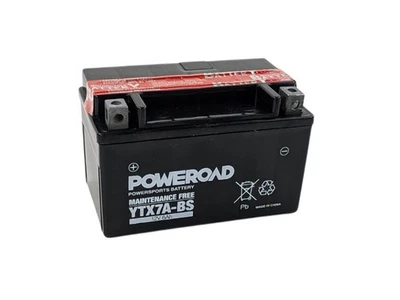 Powerroad Battery for Qingqi QM125T-10A 125 (YTX7A-BS) - Image 1 of 4