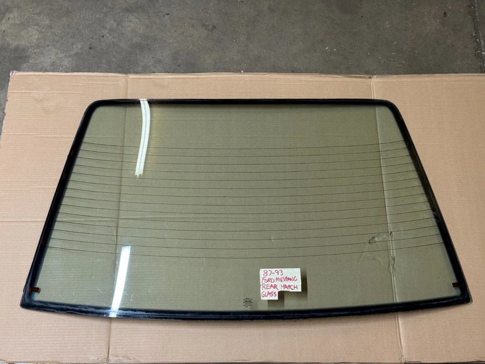 87-93 Ford Mustang janela traseira hatchback vidro com DEFROST OE Carlite Hatch GT LX - Imagem 1 de 4