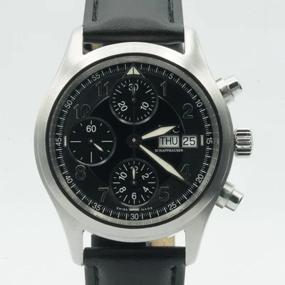 IWC FLIEGERCHRONO AUTOMATIK HERREN UHR 40MM IWC3706 STAHL TOP ZUSTAND - Bild 1 von 4