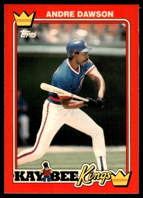 1990 Topps Kay-Bee Kings of Baseball Andre Dawson Chicago Cubs #8 - Image 1 of 2