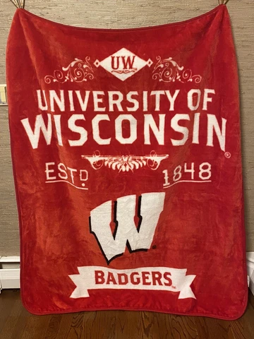 Wisconsin Badgers 50" x 60"  Fleece Throw Blanket by Northwest Cover