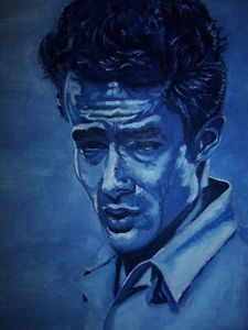James Dean 12 x 16 iCONS Watercolor Painting - Picture 1 of 1
