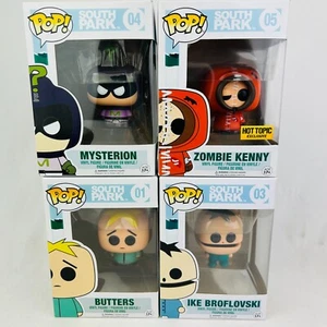 4 South Park Funko pop Bundle 01 BUTTERS 03 IKE BROFLOVSKI 05 ZOMBIE KENNY 04 - Picture 1 of 12