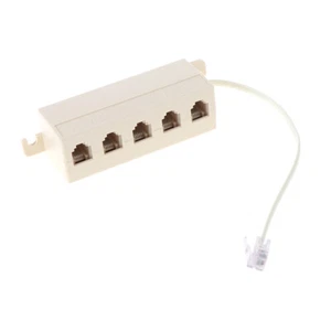 RJ11 jack 5 way outlet telephone modular line splitter plug adapter Fad H-*- - Photo 1/10