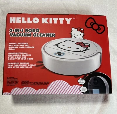 Robot aspirador 3 en 1 Sanrio Hello Kitty BLANCO nuevo en caja Foto 1 de 4