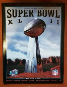 2008 Official SUPER BOWL Program XLII New England Patriots vs. New York Giants - Picture 1 of 1