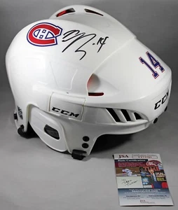 CASCO NICK SUZUKI FIRMATO FULL-SIZE MONTREAL CANADIENS FS AUTOGRAFATO +JSA COA - Foto 1 di 3