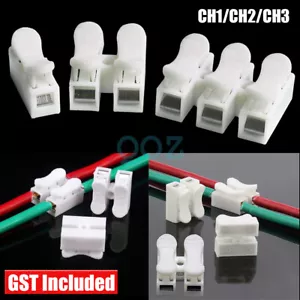 30x Electrical Cable Connectors Quick Splice Lock Wire Terminals Self Locking AU - Picture 1 of 15