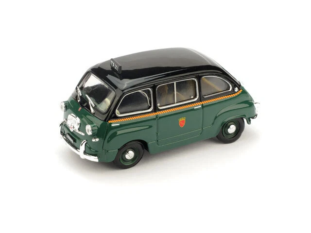 Modellino auto taxi scala 1:43 Brumm FIAT 600 MULTIPLA TAXI ROMA diecast epoca - Immagine 1 di 1