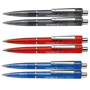 2 x Schneider Druckkugelschreiber Optima M dokumentenecht - Bild 1 von 7