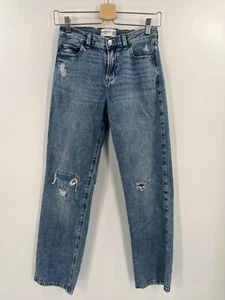 Abercrombie Kids Baggy Distressed Jeans 13/14 Regular Medium Wash Denim - Picture 1 of 10
