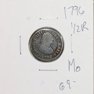 1796 Mexico Mo Silver 1/2 Real - Picture 1 of 2