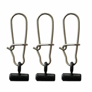 30pc High Strength Duo Fast lock Swivel Clip Snap Braid Line Fishing Slide BLA - Picture 1 of 2