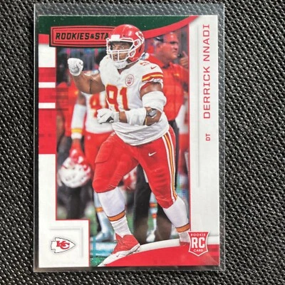 Derrick Nnadi Green Rookie 2018 Panini Rookies & Stars Kansas City Chiefs - Image 1 of 3