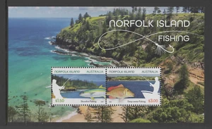 2024 NORFOLK ISLAND FISHING minisheet mint unhinged - Picture 1 of 1