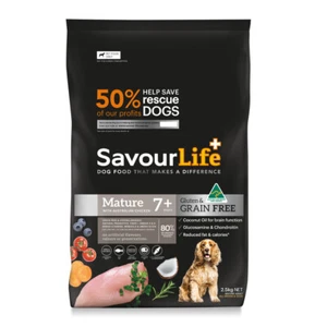 Savour Life Mature 7+ Grain Free Dry Dog Food with Chicken 2.5kg - Picture 1 of 6