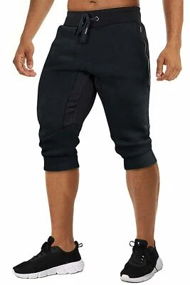 TACVASEN Hombres Pantalones Capri Pantalones Cortos para Correr Costuras de Malla Pantalones Cortos para Correr Sudaderas Foto 1 de 4