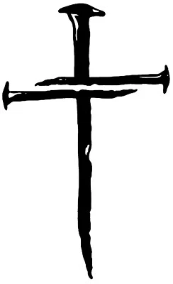 Camiseta Three Nail Cross Iron On Transfer + Otras telas claras y oscuras #20 Foto 1 de 2