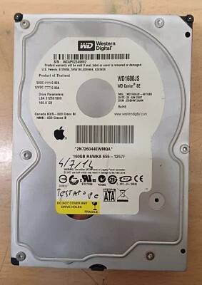 Western Digital WD1600JS-00NCB1 160GB SATA 3Gbps Hard Drive - Immagine 1 di 2