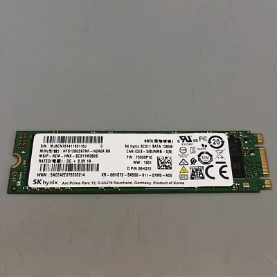 Hynix SC311 HFS128G39TNF N2A0A BB 128GB M.2 SSD Solid State Drive - Image 1 of 3
