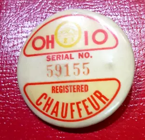 (pgasteelers1) Distintivo autista registrato Ohio # 59155 non datato - Foto 1 di 3