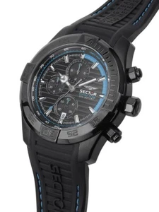 Reloj Sector No Limits Hombre Cronógrafo Caja Acero Negro Correa Silicona - Imagen 1 de 6