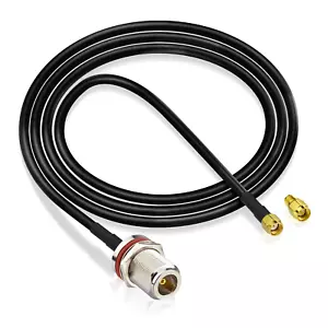 N Buchse auf RP SMA Stecker Low Loss RG58 Kabel SMA Adapter für WiFi 4G LTE Antenne - Bild 1 von 10