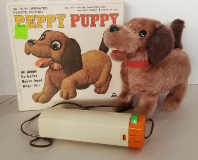 Vintage Peppy Puppy Toy Dog Unused In Original Box Iwaya Korea - Image 1 of 4