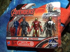 Marvel Avengers Iron Man Vs. Ultron 1:18 Scale 3 Figure Target Exclusive 2015MOC