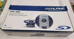 Alpine SPS-600 Mercedes Type 6-1/2" 2-Way Speakers Used 240 Watts Pair W/BOX - Picture 1 of 8