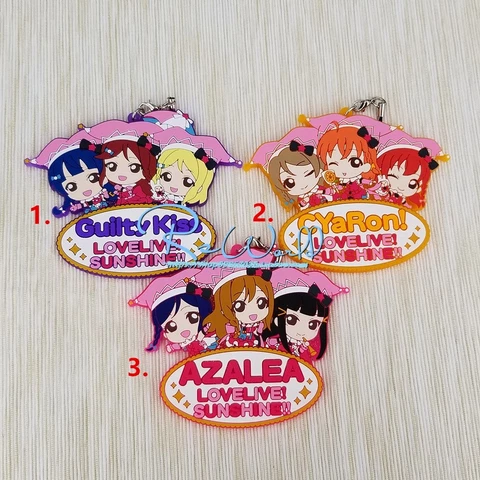Lovelive! Sunshine!! Aqours Kanshasai 2018 Keychain Keyring Rubber Strap Charm Cover