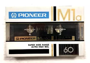 Pioneer M1a 60 Vintage Audio Casete Blanco Audio Sellado Hecho en Japón Tipo IV - Imagen 1 de 2