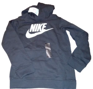 Nike Jugend Fleece Hoodie CJ7861-011 Gr. M schwarz/weiß/grau Pull-Over NEU - Bild 1 von 4