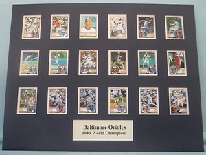 Baltimore Orioles led by Cal Ripken win 1983 World Series - team collage - Picture 1 of 1
