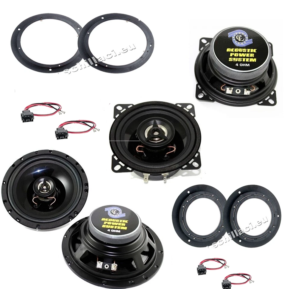 Kit 4 casse per Mercedes Classe A W169 con adattatori e supporti - Image 1 of 1