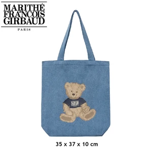 BOLSO DE MANO Marithe Francois Girbaud DOODLE BEAR Azul Algodón *Pagado en servicio de EE. UU. - Imagen 1 de 7