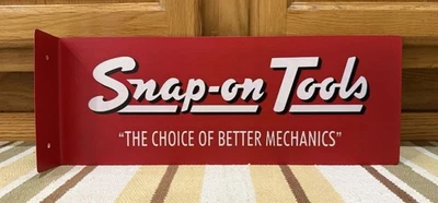 Snap-On Tools знак механик гараж газойль двусторонний винтажный стиль настенный декор - Изображение 1 из 4