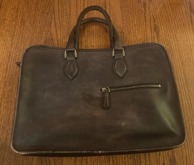 Berluti Un Jour мини сумка в черный винтажный J0174  - Изображение 1 из 4