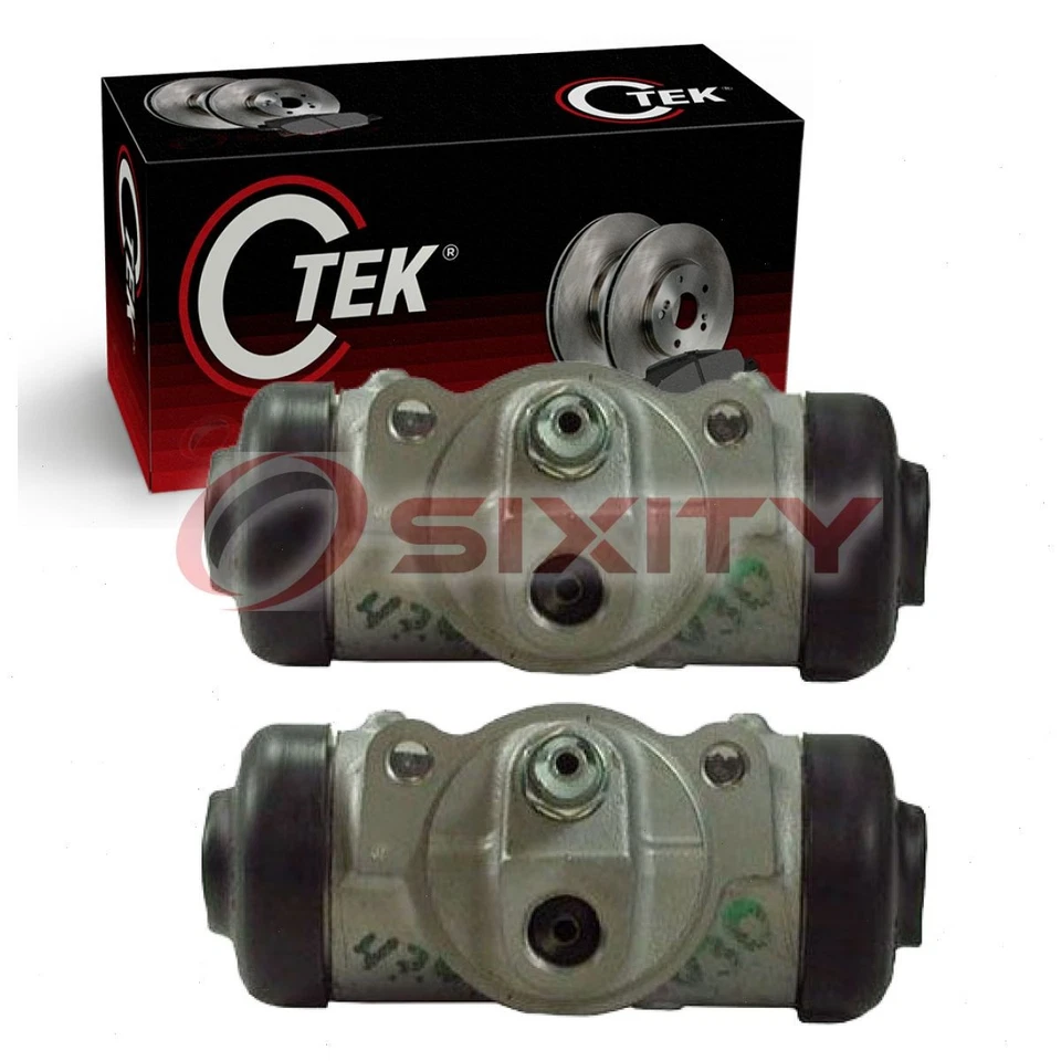 Cilindros de rueda de freno de tambor trasero centrados de 2 piezas para Toyota Tacoma he 1995-2020 Foto 1 de 4