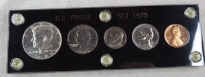 1970 US Special Mint Set 5 Coins Capital Plastic Holder 40% Silver Kennedy - Picture 1 of 2