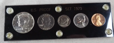 1970 US Special Mint Set 5 Coins Capital Plastic Holder 40% Silver Kennedy - Image 1 of 2