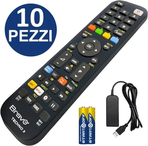 BRAVO TELECOMANDO UNIVERSALE TECHNO3 10 PEZZI CON 1 PROGRAMMATORE INCLUSO - Foto 1 di 6